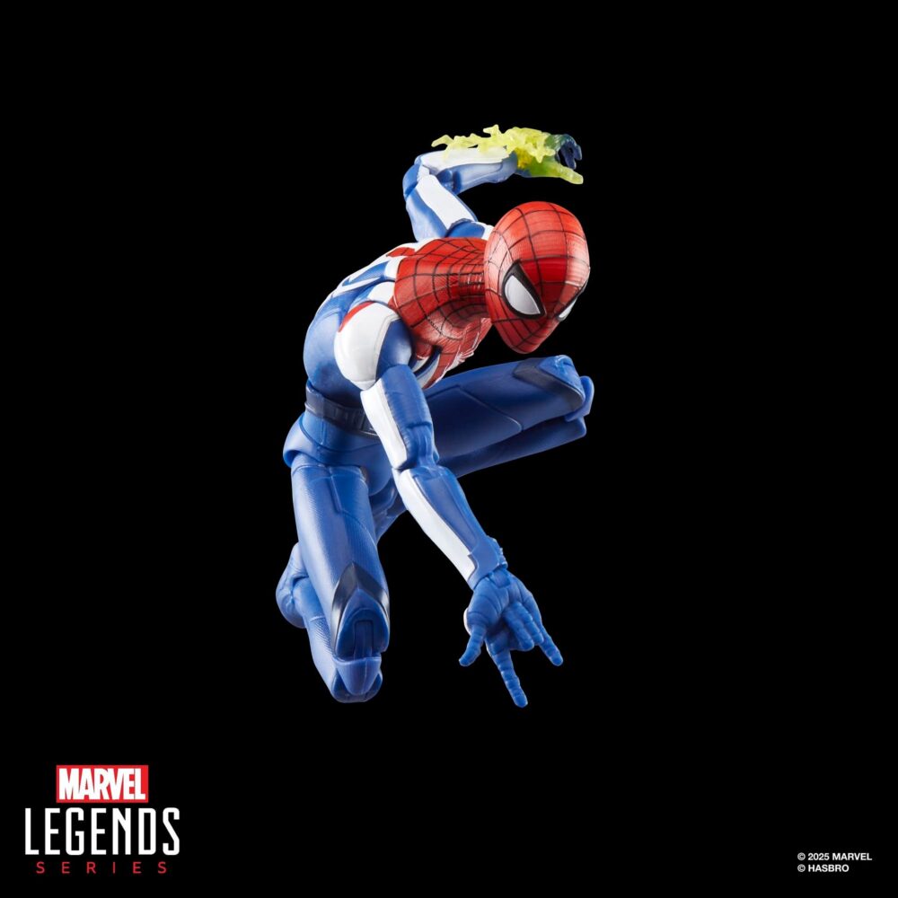 Figura de acción articulada de 16 cm del personaje MILES MORALES UPGRADED SUIT GAMERVERSE MARVEL LEGENDS de HASBRO