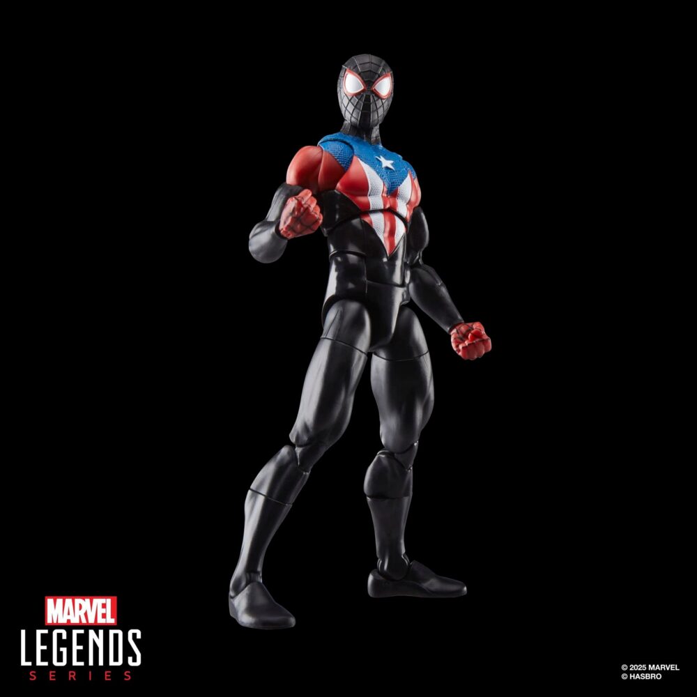 Figura de acción articulada de 16 cm del personaje MILES MORALES BORICUA SUIT GAMERVERSE MARVEL LEGENDS de HASBRO