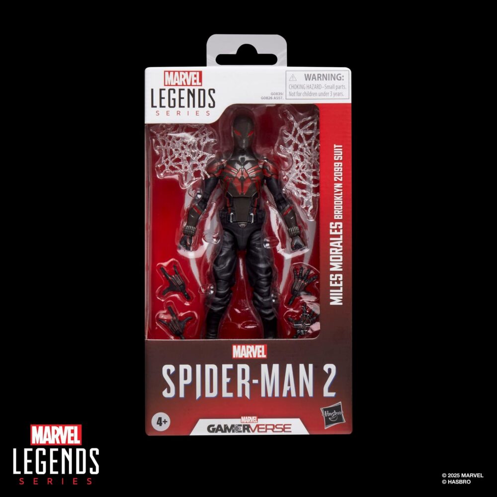 Figura de acción articulada de 16 cm del personaje MILES MORALES BROOKLYN 2099 GAMERVERSE MARVEL LEGENDS de HASBRO