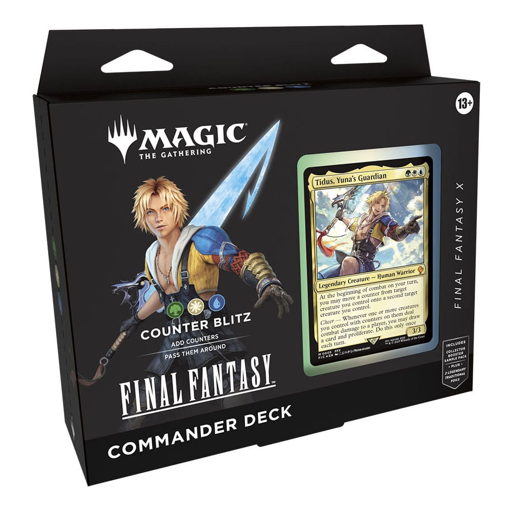 PACK MAZOS DE COMMANDER MAGIC THE GATHERING FINAL FANTASY (INGLÉS) (4) Los jugadores lanzarán hechizos poderosos, lucharán junto a invocaciones clásicas