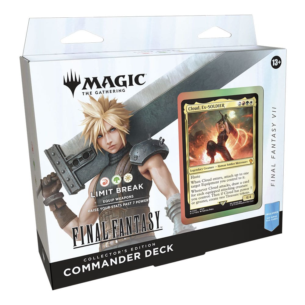 PACK MAZOS DE COMMANDER EDICIÓN COLECCIONISTA MAGIC THE GATHERING FINAL FANTASY (INGLÉS) Magic: The Gathering – Cartas, Mazos y Accesorios Descubre nuestra amplia selección de productos de Magic: The Gathering (MTG), el legendario juego de cartas coleccionables que ha cautivado a jugadores de todo el mundo desde 1993. Encuentra mazos preconstruidos, sobres de expansión, cartas sueltas y todo lo que necesitas para potenciar tu estrategia en cada partida.