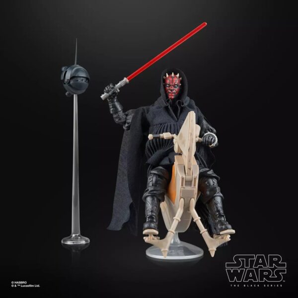 Pack de vehículo y figura del personaje DARTH MAUL AND SPEEDER SITH SDCC 2024 STAR WARS BLACK SERIES de HASBRO