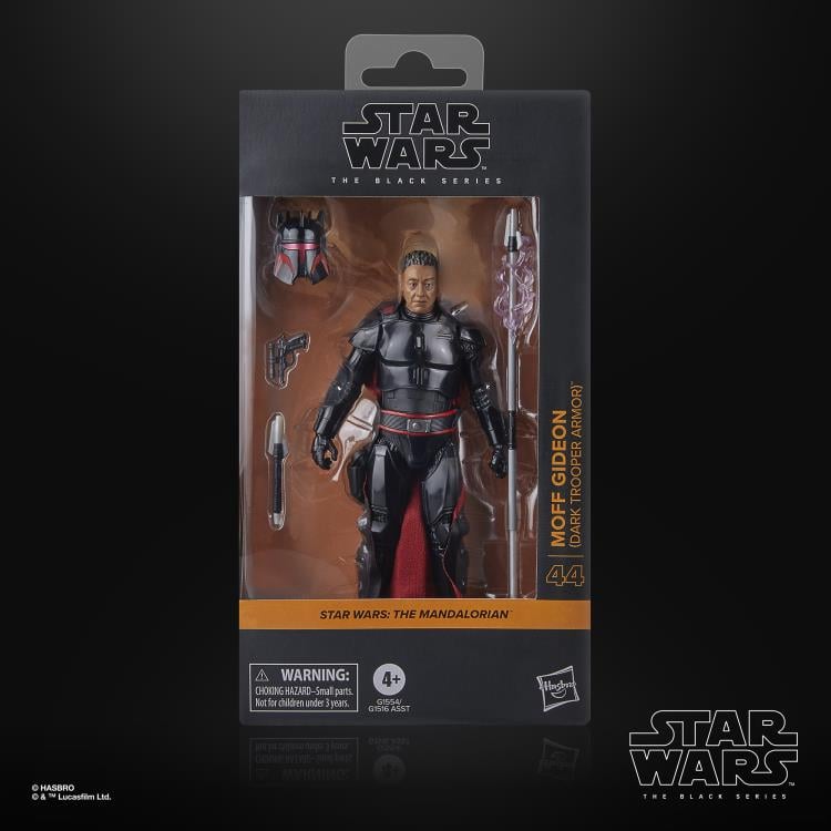 Figura de acción articulada de 16 cm del personaje MOFF GIDEON DARK TROOPER ARMOR STAR WARS BLACK SERIES de HASBRO