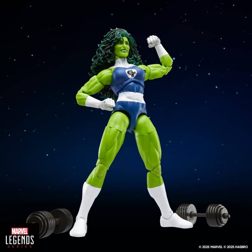 Figura de acción articulada de 16 cm del personaje SHE-HULK MARVEL LEGENDS de HASBRO