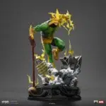 ELECTRO SPIDER-MAN VS VILLAINS ART SCALE 1/10. Desata el poder del villano Electro con esta electrizante estatua de Iron Studios. Parte de la colección Spider-Man vs Villains Diorama, esta impresionante estatua a escala artística 1/10 captura al icónico supervillano en una pose dinámica, utilizando sus increíbles habilidades eléctricas para derrotar a Spider-Man. Con un esculpido detallado, desde la energía crepitante que lo rodea hasta las intrincadas texturas de su traje, Electro está listo para desafiar al lanza-telarañas en una lucha que iluminará tu colección. La base del diorama realza la escena dramática, realzando la intensidad de la batalla entre Spider-Man y sus enemigos más peligrosos. Hecha de resina de alta calidad y pintada a mano, esta estatua es una adquisición esencial para los fans de Spider-Man y los coleccionistas de Marvel.