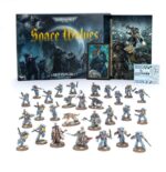 SPACE WOLVES ARMY SET (ESPAÑOL). Los Lobos Espaciales son una estirpe salvaje y bestial. Procedentes del mundo letal de Fenris, son un Capítulo sin igual de Marines Espaciales del Emperador. Temerarios e indómitos, van a la guerra con pieles gruesas, talismanes tribales y tótems, aullando como los lobos de su gélido hogar. Los salvajes e impetuosos Garras Sangrientas, los severos y disciplinados Cazadores Grises y los poderosos campeones de la Guardia del Lobo se reúnen aquí para acabar con los enemigos del Padre de todas las cosas y ganarse su lugar en las sagas de su noble Capítulo. Esta caja contiene el núcleo para un nuevo ejército de Lobos Espaciales o una expansión para tu colección actual. Un Jefe de Batalla de la Guardia del Lobo lidera desde el frente, listo para escribir su propia saga. Un Sacerdote Lobo permanece junto a él para apoyar espiritualmente a las tropas y curar sus heridas. Un trío de poderosos veteranos Cortacabezas de la Guardia del Lobo respaldan la infantería, junto con sus leales Lobos Cazadores. Los Cazadores Grises y los Garras Sangrientas forman la línea de batalla, listos para lanzarse de cabeza hacia el conflicto. Las miniaturas de esta caja son fáciles de personalizar. El Jefe de Batalla de la Guardia del Lobo puede elegir entre tres cabezas y puede armarse con un martillo de trueno o un arma de energía artesanal, además de una pistola de plasma, una pistola bólter artesanal o un escudo de tormenta. El Sacerdote Lobo también puede elegir entre tres cabezas, y puede reemplazar su pistola bólter absolvor por una daga ritual. Los Cortacabezas de la Guardia del Lobo pueden elegir entre nueve cabezas distintas y pueden portar un par de armas de energía artesanales o un escudo de tormenta y un arma de energía artesanal.