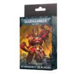 DATASHEET CARDS: WORLD EATERS Los ejércitos de los Devoradores de Mundos son hordas poco sutiles de guerreros frenéticos, daemons babeantes y cultistas enfurecidos, a duras penas organizados como fuerza de combate. Se lanzan al combate sin planear demasiado la táctica, intentando simplemente derramar la mayor cantidad de sangre posible para su deidad.