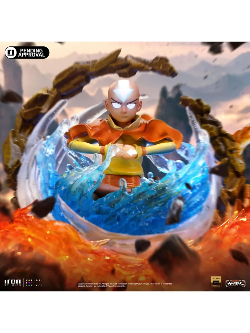 Aang avatar the last airbender art scale 1/10. Domina los elementos con esta impresionante estatua de aang de iron studios, inspirada en la querida serie animada avatar: la leyenda de aang. En escala artística 1/10, esta pieza coleccionable captura al joven avatar en una pose dinámica y poderosa, canalizando la energía de los cuatro elementos con gracia y determinación.