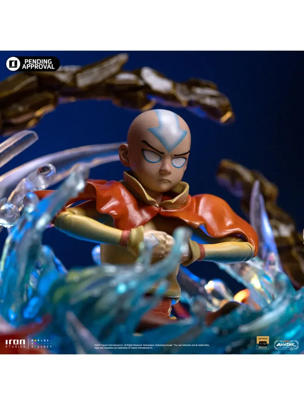 Aang avatar the last airbender art scale 1/10. Domina los elementos con esta impresionante estatua de aang de iron studios, inspirada en la querida serie animada avatar: la leyenda de aang. En escala artística 1/10, esta pieza coleccionable captura al joven avatar en una pose dinámica y poderosa, canalizando la energía de los cuatro elementos con gracia y determinación.