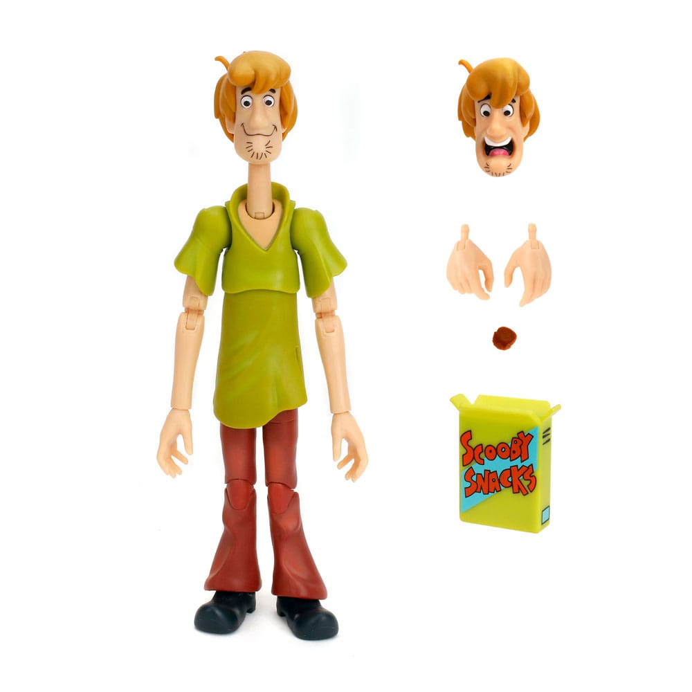 Shaggy scooby-doo 1/12 ¡prepárate para añadir a tu colección al ícono de los misterios y los sándwiches con la figura de acción de scooby-doo shaggy a escala 1:12 de jada toys! Esta detallada pieza de colección captura al tranquilo pero adorable norville "shaggy" rogers, el siempre hambriento mejor amigo de scooby-doo y miembro clave de misterios s. A. Ya sea huyendo de fantasmas, resolviendo misterios (casi sin querer) o devorando un sándwich enorme, shaggy siempre está listo para la aventura, ¡si no le da demasiado miedo! Diseñada por expertos a escala 1:12, esta figura luce la figura espigada de shaggy, su característica camisa verde y sus clásicos pantalones de campana marrones. Gracias a su impresionante articulación, puedes colocarlo en diversas posturas expresivas, ya sea corriendo tras un fantasma espeluznante o sosteniendo una caja de scooby snacks. Este set incluye accesorios para resolver misterios, como cabezas y manos intercambiables para diferentes expresiones de terror y deleite, y una clásica caja de scooby snacks. Empaquetada en una caja premium inspirada en la estética clásica de scooby-doo, esta figura es imprescindible para los fans de la serie atemporal. Jada toys mantiene su compromiso con la calidad y la nostalgia, asegurando que shaggy esté listo para unirse a tu colección. ¡solo asegúrate de tener muchos bocadillos a mano! Porque, seamos realistas... ¡siempre tiene hambre!