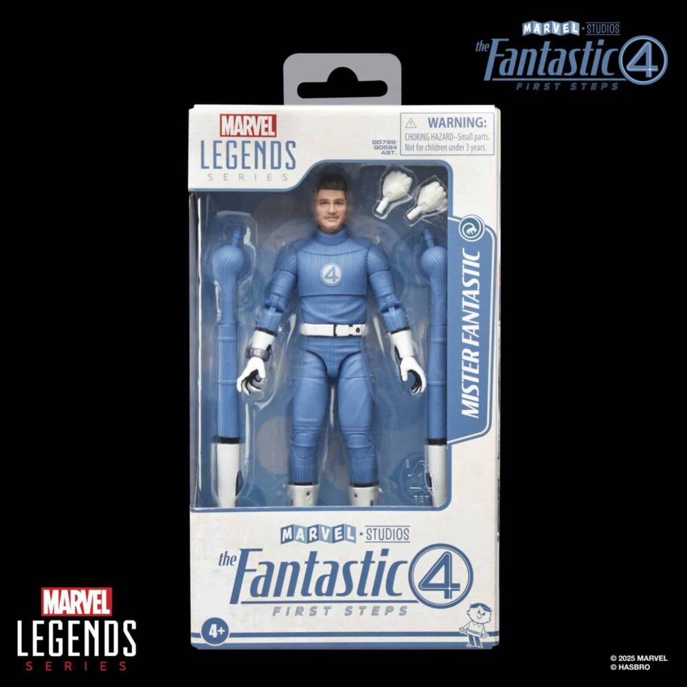 Figura de acción articulada de 16 cm del personaje MISTER FANTÁSTICO LOS 4 FANTÁSTICOS MARVEL LEGENDS de HASBRO
