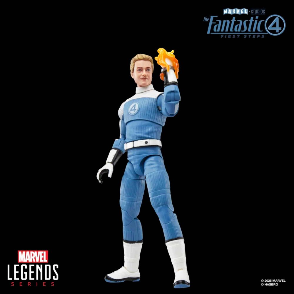 Figura de acción articulada de 16 cm del personaje JOHNNY STORM MARVEL LEGENDS de HASBRO
