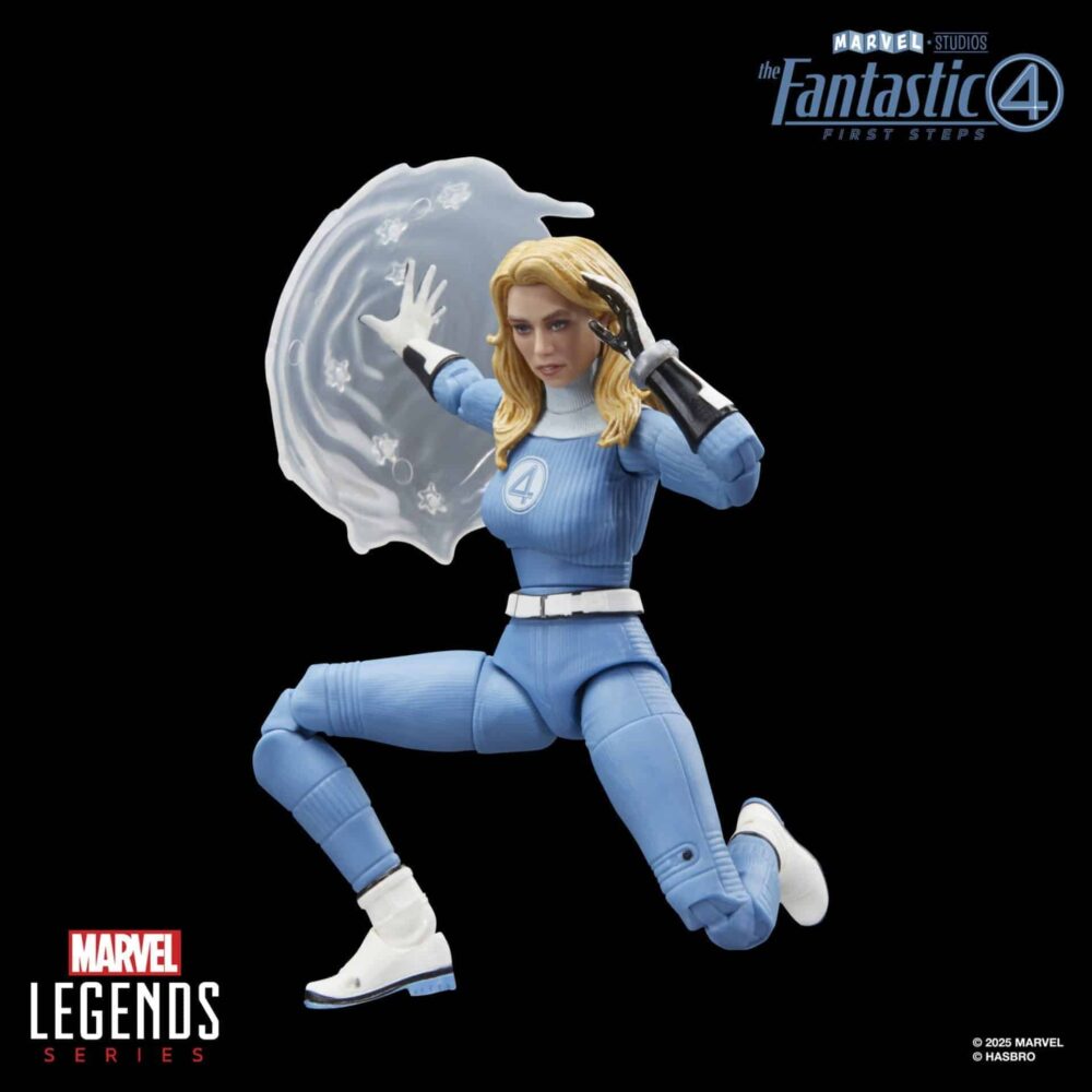 Figura de acción articulada de 16 cm del personaje invisible woman marvel legends de hasbro