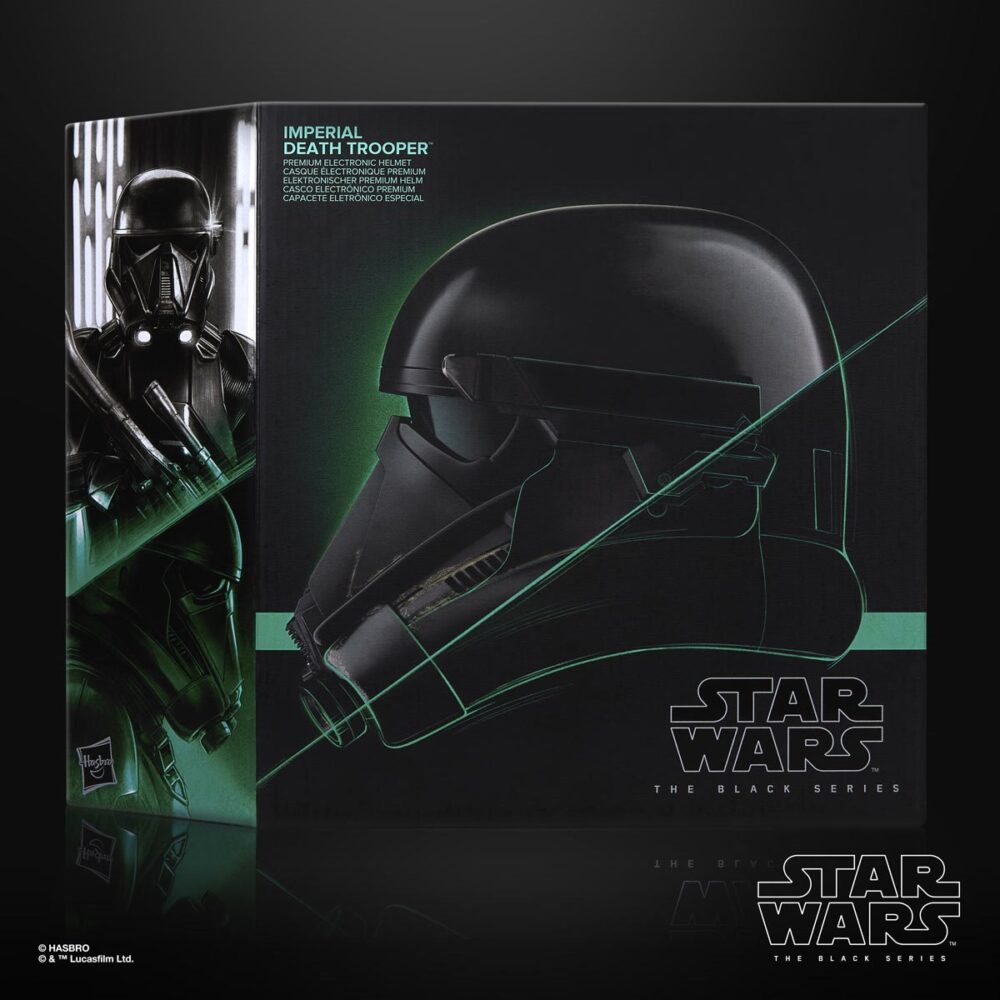 CASCO ELECTRÓNICO IMPERIAL DEATH TROOPER BLACK SERIES STAR WARS de la marca HASBRO