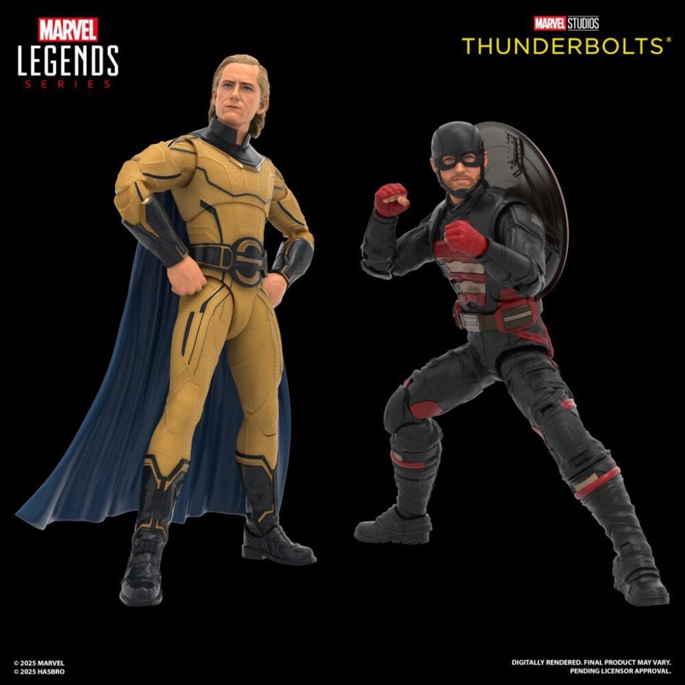 Pack de 2 figuras de acción articuladas de los personajes JOHN F WALKER AND SENTRY THUNDERBOLTS MARVEL LEGENDS de HASBRO