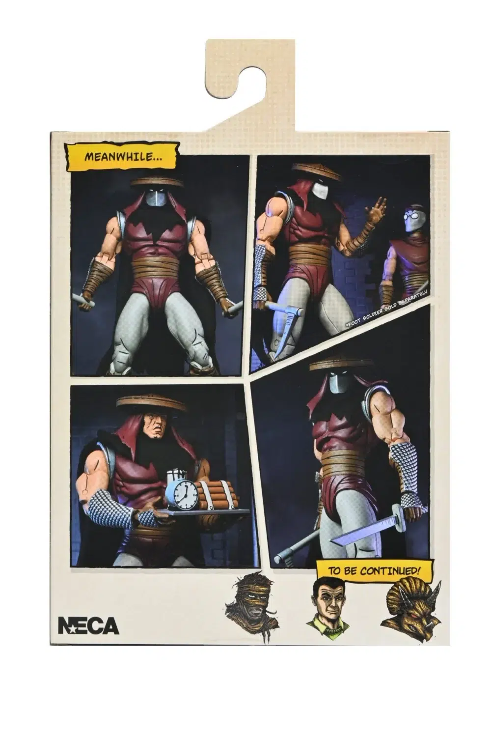 Foot assassin (classic colors) teenage mutant ninja turtles neca. Basado en los cómics originales de eastman & laird teenage mutant ninja turtles de mirage studios. Desde la historia de la ciudad en la guerra, este asesino de foot se encuentra en escala de 7 pulgadas e incluye manos extra, cabezas alternas, bomba de tiempo, armas de ninja y capa extraíble. Viene en empaques amigables con arte de caja original de kevin eastman.