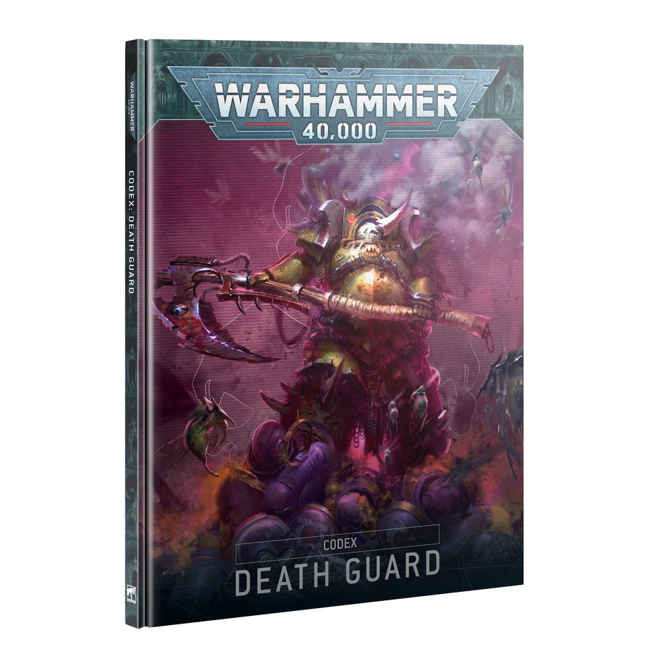 CODEX: DEATH GUARD (ESPAÑOL) El Codex: Death Guard es un libro fundamental para coleccionistas que disfrutan desatando a los elegidos de Nurgle sobre una galaxia desprevenida. Este impresionante tomo está repleto de ilustraciones corruptas, fascinante material de trasfondo sobre la plaga, fotografías impactantes y las reglas necesarias para dar rienda suelta a tus guerreros enfermos en partidas de Warhammer 40,000. Encontrarás hojas de datos, destacamentos, reglas narrativas de Cruzada y una sección completa de Patrulla para librar partidas tácticas y reñidas con tu colección. Este libro te permitirá vivir tu adoración al Abuelo Nurgle independientemente de cómo te guste coleccionar, pintar y jugar con tu Guardia de la Muerte.