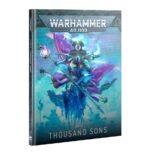 CODEZ: THOUSAND SONS (INGLÉS). Solo en inglés. The Thousand Sons attack amidst an inferno of warp magic and mutation – each of this Traitor Legion’s psychic warriors wields sorcery of incredible power. These puppet masters command what remains of the Legion’s battle‑brothers, the deathless Rubricae, whose spirits remain trapped in their sigil‑carved armour. Heirs to the rampant ambition and arrogance of their gene-sire, the Daemon Primarch Magnus the Red, the Thousand Sons seek forbidden knowledge and arcane relics. Codex: Thousand Sons is a vital book for scheming collectors who wish to further the Chaos God Tzeentch's infernal plans. This impressive grimoire is packed with strange artwork, fascinating background material, epic photography, and the rules you need to render your enemies to dust in games of Warhammer 40,000. You’ll find datasheets, Detachments, narrative Crusade rules, and a self-contained Combat Patrol section to help you fight tight, tactical games with your collection. This book will help you make your plans no matter how you like to collect, paint, and play with your Thousand Sons.