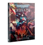 CRUSADE: ARMAGEDDON (INGLÉS). Solo en inglés. With the hive world of Armageddon battered by Warp storms and empyric corruption, a new conflict dawns. Amid the blazing Fire Wastes, the Warp rift known as the Red Angel's Gate has erupted into being, and from its cursed depths flood torrents of empyric energy and tides of bloodthirsty daemons. As the corruption spreads, Armageddon's hives seethe with heretic uprisings and rebellions. Crusade: Armageddon is a narrative expansion for Warhammer 40,000. It details the brutal next chapter in the ongoing saga of the conflict raging around Armageddon, and the bleak state of the war efforts. The book also includes the rules to play narrative games, build and upgrade a Crusade army between battles, and run your own campaigns.