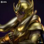 Estatua de 27 cm del personaje ARIES MU SAINT SEIYA DELUXE ART SCALE 1/10 de la marca IRON STUDIOS