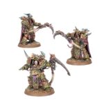COMBAT PATROL: DEATH GUARD Sholgor el Pútrido es un Señor de la Virulencia que lidera a su desvencijada banda de la Guardia de la Muerte a la batalla rodeado por una escolta de Exterminadores Sudario de Muerte. avanzando de forma implacable mientras sus tumefactas fuerzas de Marines de Plaga disparan andanadas fulminantes con el apoyo de sus corruptos Rhinos. Entretanto, Séptimol Fulg, el Cuentaplagas, va tomando nota de su cosecha.
