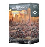 COMBAT PATROL: WORLD EATERS El Príncipe Daemon Vorrakh ha derramado océanos de sangre, pero para él nunca es suficiente. Al frente de su grupo de asesinos enloquecidos realiza una recolecta interminable de cráneos para Khorne. Su Maestro Verdugo le ayuda a liderar a las tropas para que él pueda centrarse en objetivos mayores, usando a los Bersérkeres y Chakales para abrirse paso a machetazos hacia una sangrienta victoria.