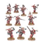COMBAT PATROL: WORLD EATERS El Príncipe Daemon Vorrakh ha derramado océanos de sangre, pero para él nunca es suficiente. Al frente de su grupo de asesinos enloquecidos realiza una recolecta interminable de cráneos para Khorne. Su Maestro Verdugo le ayuda a liderar a las tropas para que él pueda centrarse en objetivos mayores, usando a los Bersérkeres y Chakales para abrirse paso a machetazos hacia una sangrienta victoria.