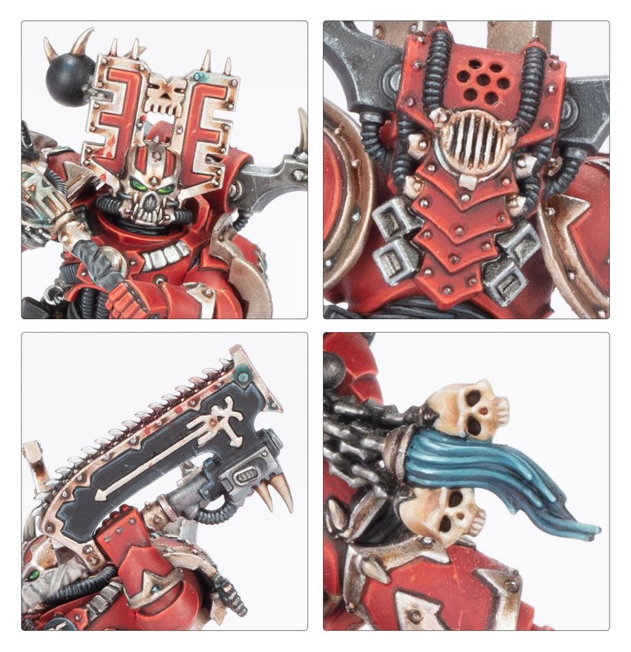 COMBAT PATROL: WORLD EATERS El Príncipe Daemon Vorrakh ha derramado océanos de sangre, pero para él nunca es suficiente. Al frente de su grupo de asesinos enloquecidos realiza una recolecta interminable de cráneos para Khorne. Su Maestro Verdugo le ayuda a liderar a las tropas para que él pueda centrarse en objetivos mayores, usando a los Bersérkeres y Chakales para abrirse paso a machetazos hacia una sangrienta victoria.