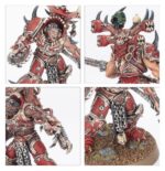 WORLD EATERS BATTLEFORCE: GORESTORM SLAUGHTERPACK Los Devoradores de Mundos se han entregado por completo a Khorne. Algunos incluso permiten que entidades daemónicas los posean, otorgándoles un poder que va mucho más allá de sus limitaciones mortales. Tal es el caso de los Masacrejurados: una suerte de líderes que comparten sus cuerpos con el espíritu de un Devorador de Almas, que los muta y deforma hasta convertirlos en poco más que un arsenal viviente de espadas, garras y dientes rugientes. Sigue su estela un bestiario de guerreros furibundos, deseosos de desgarrar a sus enemigos miembro a miembro.