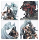 SOULBLIGHT GRAVELORDS: BLADES OF THE HOLLOW KING. Cado Ezechiar, conocido como el Rey Vacío, busca venganza y redención. Antaño un líder mortal, sus tierras fueron arrasadas por el Caos y ahora da caza a los servidores de la ruina junto a una variopinta banda de acompañantes. La vampiresa Sissendra es una grácil asesina que se deleita con el derramamiento de sangre, y el necrohechicero Aurelias, acompañado por la sierpe bicéfala Kennistrix, canaliza un temible poder sobrenatural. Y luego está Solia, el espíritu encadenado a uno de los anillos de hierro de Ezechiar, a quien ha jurado guiar en su ominoso camino.