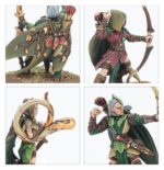 WOOD ELF REALMS BATTALION. Los ejércitos de los Elfos Silvanos se alzan de forma natural en tiempos de guerra. Tropas de toda índole convergen el centro del conflicto y sus gentes de a pie desempolvan los arcos largos y las lanzas para ponerse al servicio de sus Señores del Claro. Incluso los más humildes guerreros poseen una gracia y una habilidad que los convierten en una amenaza para cualquier enemigo. Con esta caja puedes montar el núcleo de un ejército de Wood Elf Realms para Warhammer: The Old World. Los Wild Riders y las Sisters of the Thorn, su caballería de élite, lideran la carga mientras los Wildwood Rangers y la Eternal Guard actúan como tropas de choque. Una numerosa unidad de la Glade Guard, armada con Asrai longbows, brinda apoyo al resto del ejército. Los Wildwood Rangers o la Eternal Guard pueden montarse como una unidad grande o como dos unidades de diez guerreros, cada una con su propio champion, standard bearer y musician opcionales. Las cabezas y armas son intercambiables y la Eternal Guard puede equiparse con escudos opcionales.