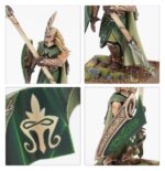 WOOD ELF REALMS BATTALION. Los ejércitos de los Elfos Silvanos se alzan de forma natural en tiempos de guerra. Tropas de toda índole convergen el centro del conflicto y sus gentes de a pie desempolvan los arcos largos y las lanzas para ponerse al servicio de sus Señores del Claro. Incluso los más humildes guerreros poseen una gracia y una habilidad que los convierten en una amenaza para cualquier enemigo. Con esta caja puedes montar el núcleo de un ejército de Wood Elf Realms para Warhammer: The Old World. Los Wild Riders y las Sisters of the Thorn, su caballería de élite, lideran la carga mientras los Wildwood Rangers y la Eternal Guard actúan como tropas de choque. Una numerosa unidad de la Glade Guard, armada con Asrai longbows, brinda apoyo al resto del ejército. Los Wildwood Rangers o la Eternal Guard pueden montarse como una unidad grande o como dos unidades de diez guerreros, cada una con su propio champion, standard bearer y musician opcionales. Las cabezas y armas son intercambiables y la Eternal Guard puede equiparse con escudos opcionales.