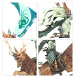 WOOD ELF REALMS BATTALION. Los ejércitos de los Elfos Silvanos se alzan de forma natural en tiempos de guerra. Tropas de toda índole convergen el centro del conflicto y sus gentes de a pie desempolvan los arcos largos y las lanzas para ponerse al servicio de sus Señores del Claro. Incluso los más humildes guerreros poseen una gracia y una habilidad que los convierten en una amenaza para cualquier enemigo. Con esta caja puedes montar el núcleo de un ejército de Wood Elf Realms para Warhammer: The Old World. Los Wild Riders y las Sisters of the Thorn, su caballería de élite, lideran la carga mientras los Wildwood Rangers y la Eternal Guard actúan como tropas de choque. Una numerosa unidad de la Glade Guard, armada con Asrai longbows, brinda apoyo al resto del ejército. Los Wildwood Rangers o la Eternal Guard pueden montarse como una unidad grande o como dos unidades de diez guerreros, cada una con su propio champion, standard bearer y musician opcionales. Las cabezas y armas son intercambiables y la Eternal Guard puede equiparse con escudos opcionales.