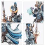HIGH ELF LOREMASTER. Los Loremasters, Señores del conocimiento, son aquellos dentro de la Torre de Hoeth que practican las artes místicas y marciales como una sola disciplina. Esta dedicación los distingue de los demás videntes y eruditos que residen allí. Originarios de las familias nobles de Ulthuan, son tan hábiles en el duelo a espada como en el arte de comandar vastos ejércitos desde la distancia. Con este kit multicomponente de plástico puedes montar un Loremaster, un poderoso mago guerrero para liderar tus ejércitos de High Elf Realms de Warhammer: The Old World. Armado con una espada encantada, es experto en las artes marciales y magia arcana que se enseñan en la Torre de Hoeth. Puede usarse como Prince o Noble High Elf Lord con la mejora Loremaster Elven Honours.