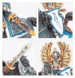 SILVER HELMS. Los Silver Helms (Yelmos plateados) ejemplifican la gracia marcial y el valor a los que los jóvenes Elfos deben aspirar. Están dispuestos a lanzarse a las batallas más peligrosas, conscientes de que la gloria aguarda a quienes prevalecen, y confían lo suficiente en su destreza como guerreros como para creer que pueden triunfar, sin importar las adversidades. Con este kit multicomponente de plástico puedes montar 12 Silver Helms, una caballería pesada de élite para tus ejércitos de High Elf Realms en partidas de Warhammer: The Old World. Estos poderosos jinetes y sus caballos visten relucientes mallas de escamas, con altos escudos y lanzas para cabalgar hacia sus presas. Son ideales para liderar cargas y arrasar las líneas enemigas. Pueden montarse como una unidad de gran tamaño o dos unidades más pequeñas de seis Silver Helms, cada una con su propio champion, standard bearer y musician. El standard bearer puede elegir entre dos estandartes diferentes. Las cimeras de los yelmos, cabezas, torsos, escudos, lanzas y espadas son intercambiables entre las miniaturas, lo que facilita la personalización de tus unidades.