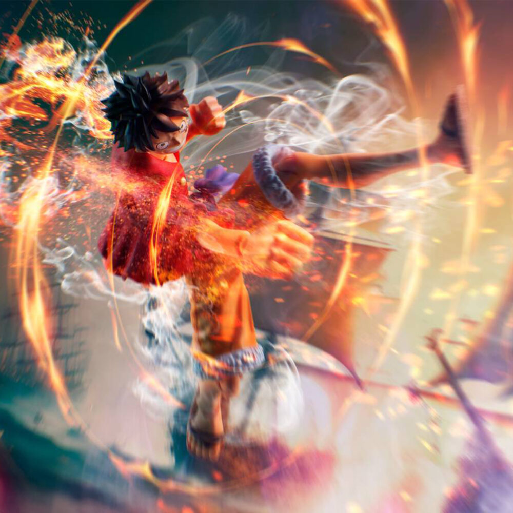 Monkey d luffy raid of onigashima one piece sh figuarts.  tamashii presenta a monkey d. Luffy en su versión de la invasión de onigashima, dentro de la línea s. H. Figuarts, basada en el anime "one piece". Esta figura articulada de aproximadamente 14,5 cm permite reproducir poses dinámicas gracias a su rango de movimiento y el uso de piezas de abs. Incluye 3x expresiones faciales intercambiables (sonriente, sorprendido y de pelea), 2x pares de manos alternativas y 1x juego completo de pelo de repuesto. Fabricada en pvc y abs. Unidades limitadas.