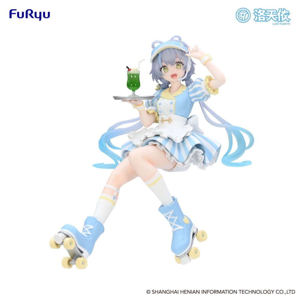 Furyu presenta, dentro de la colección noodle stopper, la figura de luo tianyi con un atuendo de camarera. Está basada en la primera cantante virtual de vocaloid china, tiene una altura aproximada de 13 cm y está fabricada con atbc-pvc y abs.
