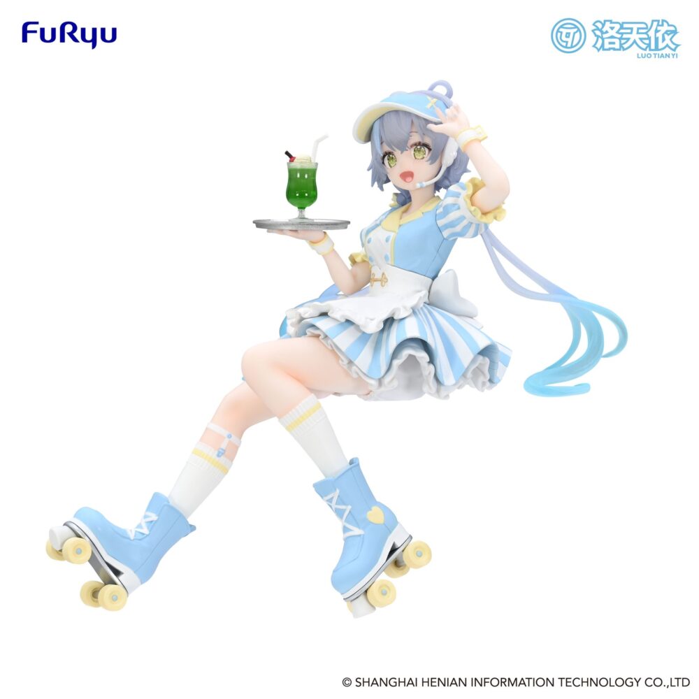 Furyu presenta, dentro de la colección noodle stopper, la figura de luo tianyi con un atuendo de camarera. Está basada en la primera cantante virtual de vocaloid china, tiene una altura aproximada de 13 cm y está fabricada con atbc-pvc y abs.
