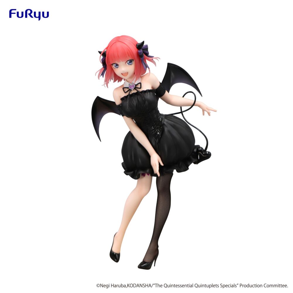 Dark nakano nino the quintessential quintuplets specials bicute. De la película "the quintessential quintuplets specials 2" se incorpora la figura de nakano nino a la colección bicute dark de furyu. Tiene una altura de 24 cm y está fabricada con atbc-pvc, abs y fibras de poliéster.