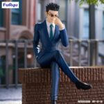 LEORIO HUNTER X HUNTER NOODLE STOPPER. La figura de Leorio Paradinight se une a la colección Noodle Stopper de Furyu. Mide 17 cm, está basada en el personaje del anime "Hunter x Hunter" y fabricada ATBC-PVC. Como es característico de esta línea, la figura está diseñada para colocarse sobre bordes de mesas o estanterías. 