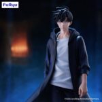 SUNG JINWOO SOLO LEVELING TRIO-TRY-IT. Dentro de la línea Trio-Try-iT de Furyu llega la figura de Sung Jinwoo. Tiene una altura de 21 cm y está basada en su aparición en el anime "Solo Leveling". Está fabricada en ATBC-PVC y ABS. Se muestra sobre una base con efectos. 