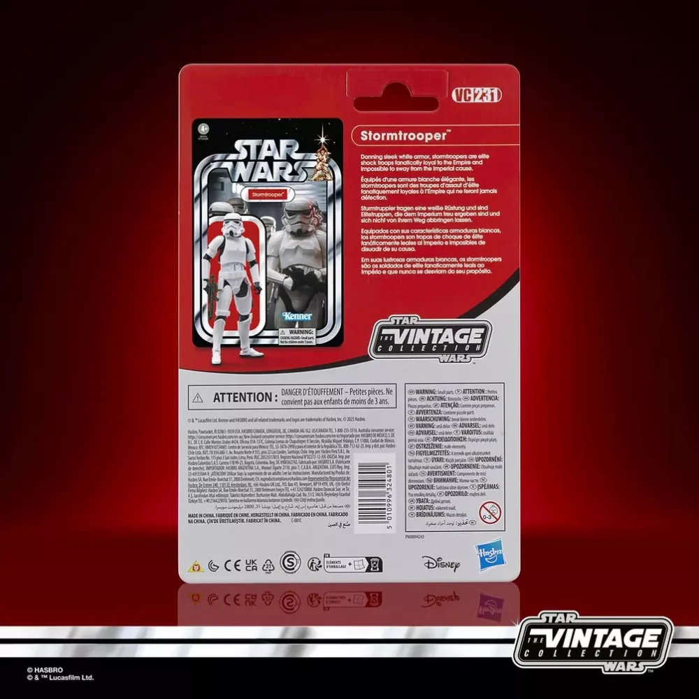 Esta figura inspirada en un Soldado de asalto, de Star Wars: Una nueva esperanza, mide 9,5 cm y es una increíble adición a toda colección. Inspiradas en la línea original, estas figuras coleccionables y sus embalajes cuentan con detalles y diseños premium. Asimismo, la decoración alcanza el nivel de un objeto de colección que los fans conocen y aman. ¡Que la Fuerza te acompañe!