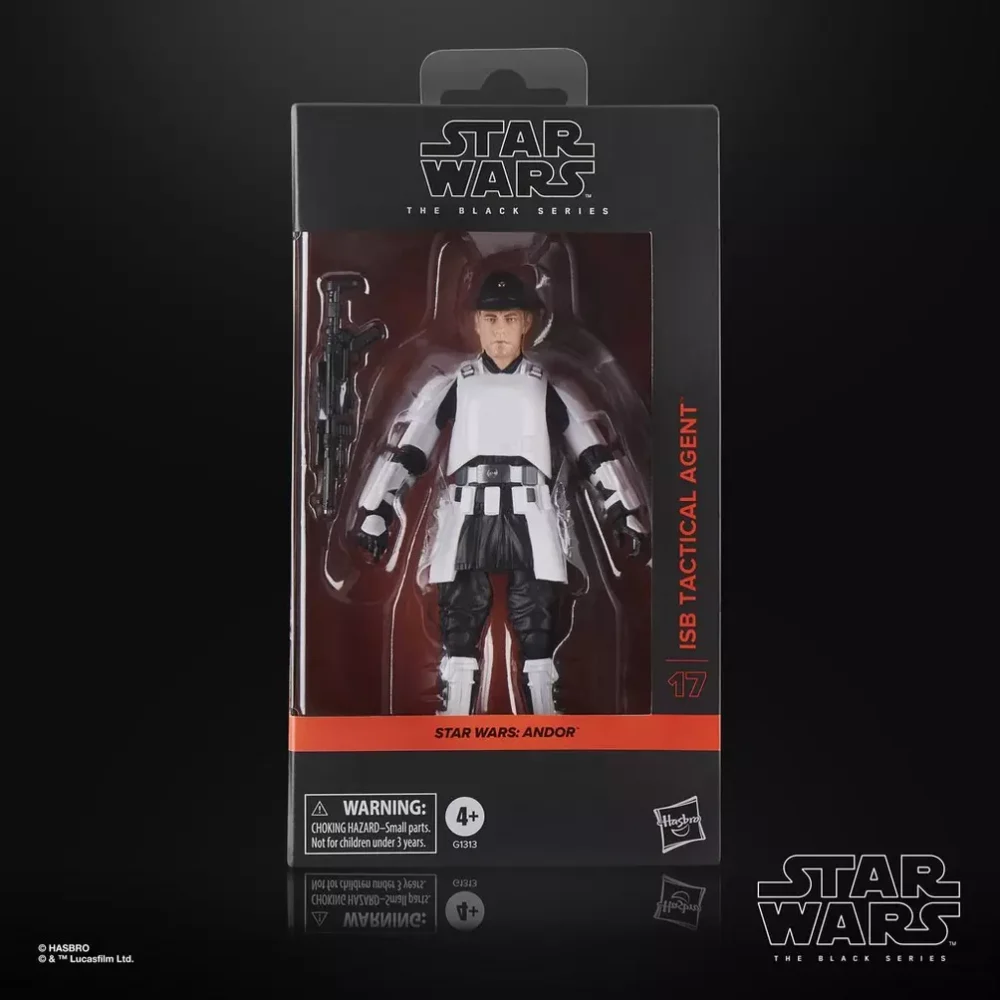 Isb tactical agent black series star wars andor. La línea star wars the black series incluye figuras, vehículos y artículos para juego de rol inspirados en los más de 40 años de legado que nos ha dado la galaxia de star wars. Los fans pueden recrear escenas galácticas de los cómics, las películas y las series con fidelidad. Esta figura hasbro star wars está diseñada para parecerse al personaje del agente táctico del bsi de la serie star wars: andor. Con características y detalles excelentes, la línea the black series personifica la calidad y el realismo que los devotos de star wars adoran. ¡que la fuerza te acompañe!