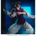 CHOSO FLOWING RED SCALE STACK JUJUTSU KAISEN FIGURIZMA. Sega reincorpora dentro de su colección Figurizmα, la figura de Choso Flowing Red Scale: Stack, basada en el personaje del anime "Jujutsu Kaisen".  La figura mide aproximadamente 22 cm de alto y está fabricada en PVC.  Representa a Choso en una dinámica pose de ataque, con detalles en rojo que evocan su técnica heredada de manipulación de sangre.