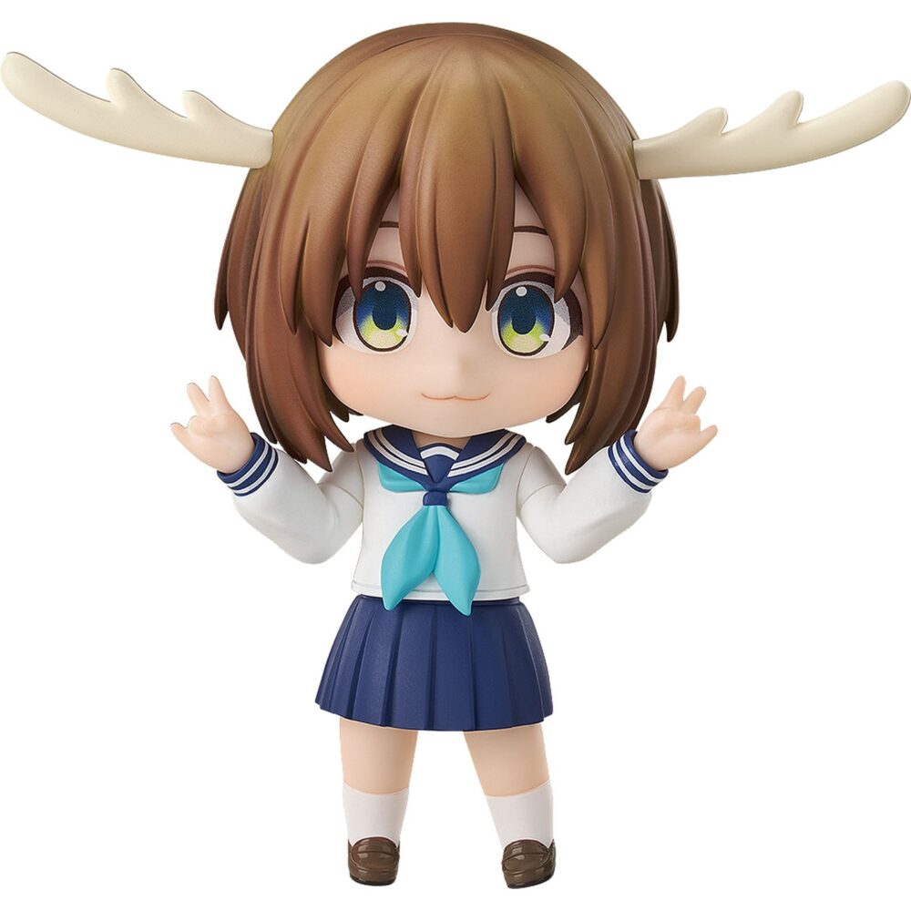 Noko shikanoko my deer friend nokotan nendoroid. Good smile arts shanghai presenta, dentro de su línea nendoroid, la figura de noko shikanoko, del anime "my deer friend nokotan". Mide aproximadamente 10 cm e incluye 3x placas faciales (compuesta, relajada y sonriente), así como accesorios únicos como 1x senbei de ciervo, 1x botella de plástico, 1x versión de nokotan, 1x par de cuernos y otras piezas opcionales para diferentes poses. Se entrega con base incluida