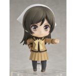 NANAMI MOMOZONO KAMISAMA KISS NENDOROID. Good Smile Arts Shanghai suma a su colección Nendoroid la figura de Nanami Momozono, protagonista optimista del anime "Kamisama Kisso". Mide aproximadamente 10 cm e incluye 3x placas faciales (sonriente, enfadada y con mueca burlona), además de 1x pañuelo, 1x figura de Mamoru y otras piezas para recrear diversas escenas. Se entrega con base incluida.