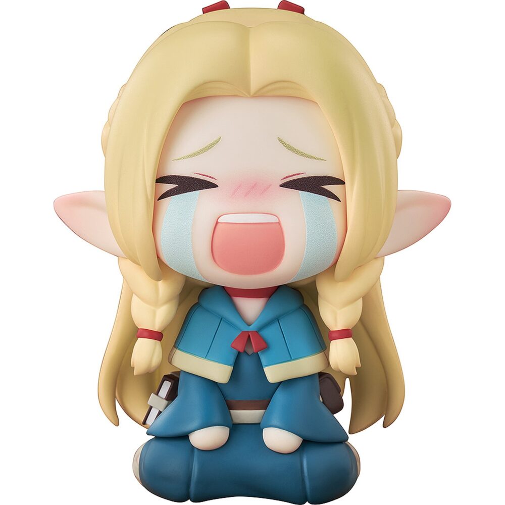 Marcille delicious in dungeon qset. Good smile arts shanghai lanza, como parte de la colección qset+, la adorable figura chibi de marcille, basada en el personaje del anime "delicious in dungeon" ("tragones y mazmorras" en españa). La elfa se representa en un formato no articulado de aproximadamente 7 cm de alto, con un diseño lleno de detalles. Viene en una caja con ventana.