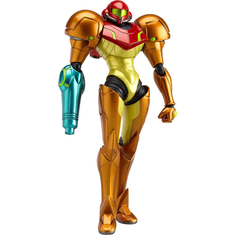 Samus aran metroid other m figma. Good smile company vuelve a presentar, dentro de la colección figma, la figura de samus aran con la armadura biomecánica creada por los chozo.   tiene una altura de 15 cm y está basada en el personaje del videojuego para nintendo wii "metroid: other m".   contiene 2x efectos de rayo, 1x parte para posar sus misiles de disparo, 5x manos izquierdas, la popular morfoesfera y 1x base articulada.   puedes exponerla junto a samus aran zero suit version figura 13,5 cm metroid other m figma (se vende por separado).