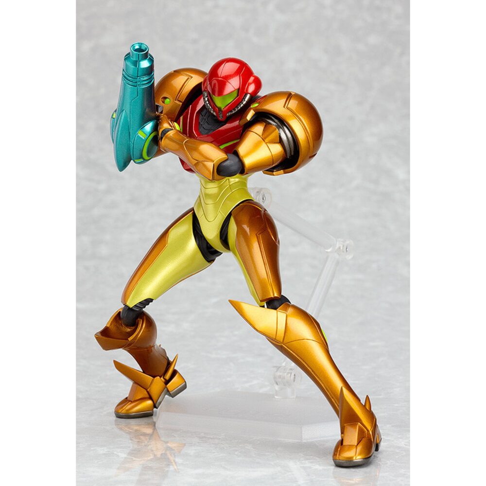 Samus aran metroid other m figma. Good smile company vuelve a presentar, dentro de la colección figma, la figura de samus aran con la armadura biomecánica creada por los chozo.   tiene una altura de 15 cm y está basada en el personaje del videojuego para nintendo wii "metroid: other m".   contiene 2x efectos de rayo, 1x parte para posar sus misiles de disparo, 5x manos izquierdas, la popular morfoesfera y 1x base articulada.   puedes exponerla junto a samus aran zero suit version figura 13,5 cm metroid other m figma (se vende por separado).