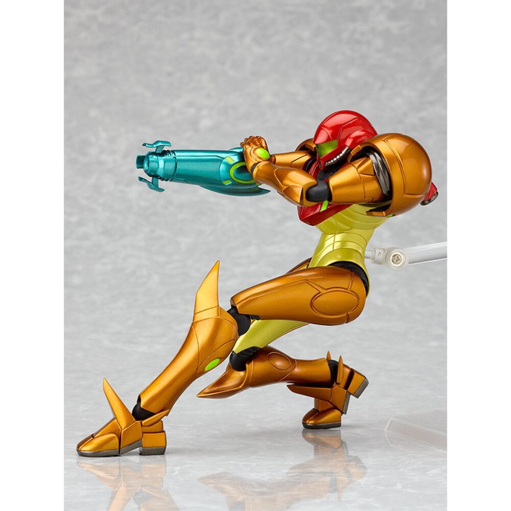 Samus aran metroid other m figma. Good smile company vuelve a presentar, dentro de la colección figma, la figura de samus aran con la armadura biomecánica creada por los chozo.   tiene una altura de 15 cm y está basada en el personaje del videojuego para nintendo wii "metroid: other m".   contiene 2x efectos de rayo, 1x parte para posar sus misiles de disparo, 5x manos izquierdas, la popular morfoesfera y 1x base articulada.   puedes exponerla junto a samus aran zero suit version figura 13,5 cm metroid other m figma (se vende por separado).